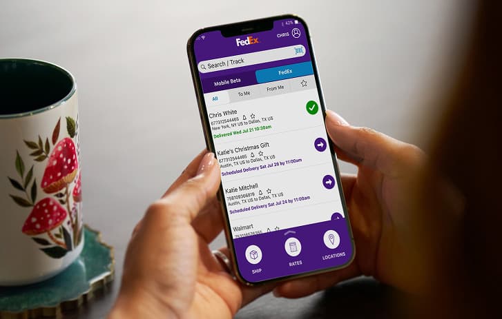 Track packages in real time
